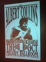 Albert Collins 1987 Portland Melody Ballroom Blues Concert Poster