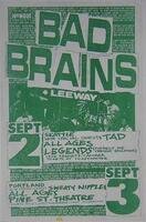 Bad Brains Tad Sweaty Nipples Punk Flyer Concert Poster