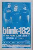 Blink-182 Sum 41 San Diego Punk Concert Poster