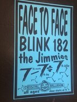 Face to Face Blink-182 Concert Poster