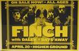 Finch Vermont Punk Concert Poster