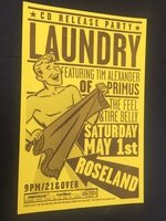 Laundry Tim Alexander Primus Rare original Roseland Concert Poster