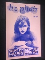 Liz Phair La Luna King Cat Theater Seattle Portland Concert Poster