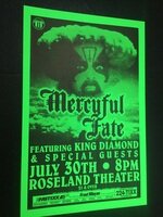 Mercyful Fate King Diamond Rare Original Portland Metal Concert Poster