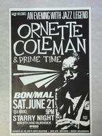 Ornette Coleman Prime Time Rare 1988 Starry Night Portland Concert Poster