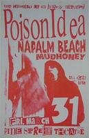 Poison Idea The Shining Rare 1989 Punk Flyer Concert Poster