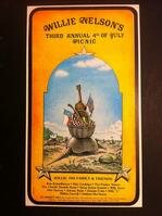 Willie Nelson Rare Original 3rd Annual Fourth Of July Picnic Poster
