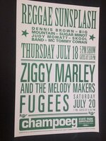 Ziggy Marley Fugees Reggae Hip-Hop Sunsplash Oregon Concert Poster